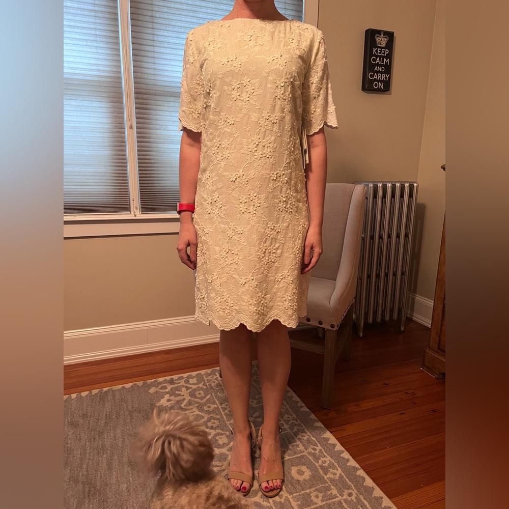 W by Worth-White Linen Dress